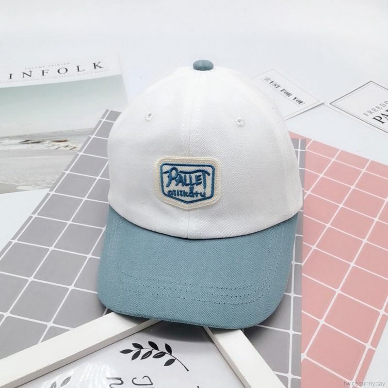 Mũ Lưỡi Trai Che Nắng In Chữ Hoạt Hình Dễ Thương Có Thể Điều Chỉnh Cho Bé