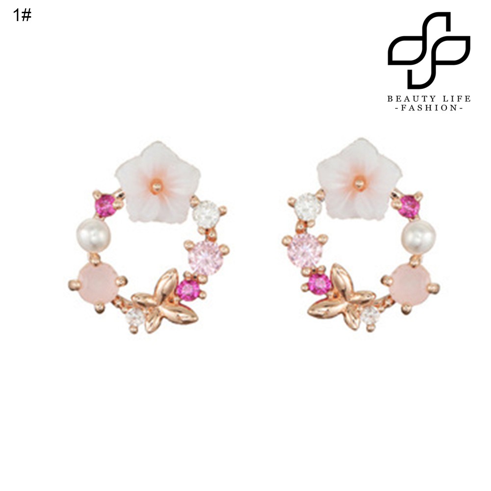 Khuyên Tai Hình Cánh Hoa Thời Trang Cho Nữ