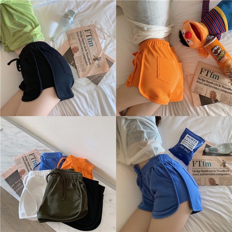 Quần Short BASIC THUN Nam Nữ Unisex form rộng - quần đùi ngắn form lửng ống suông vải thun mịn không nhăn cực mát