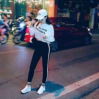 Quần legging da cá 1 sọc