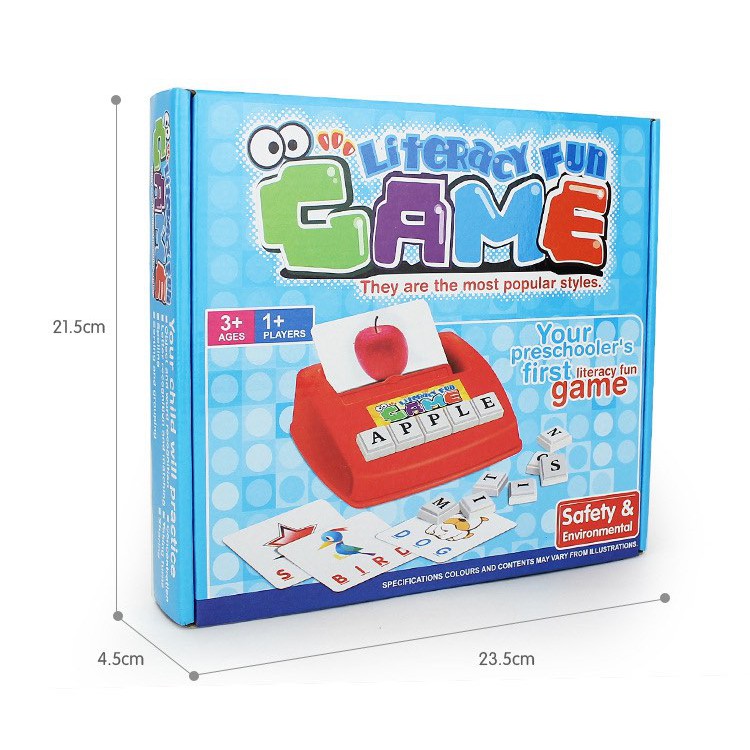 Bộ học từ vựng ghép chữ tiếng anh Literacy Fun Game