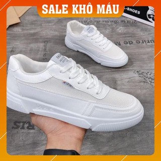[Thanh lí 1 ngày] Giày Thể Thao Nam Sport 2 Màu Trắng, Kem G067 | HOT TREND |