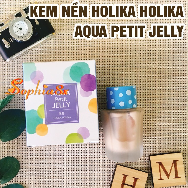 Kem nền dạng thạch mềm mịn che phủ tốt Holika Aqua Petit Jelly BB Cream 40ml