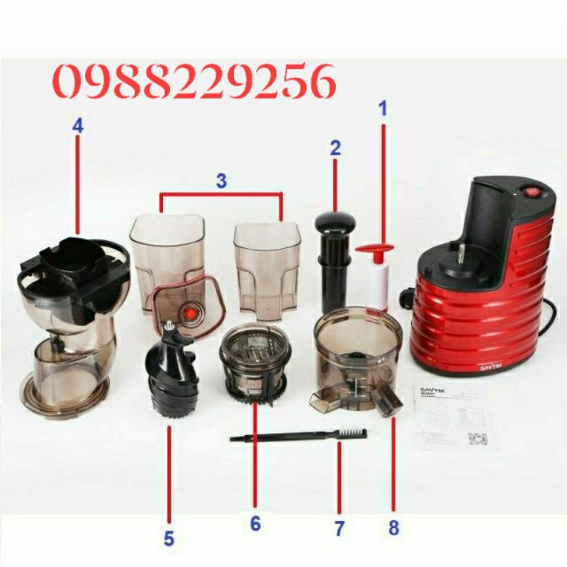 Linh kiện trục xoắn máy ép chậm SAVTM JE31/ JE32/ JE35