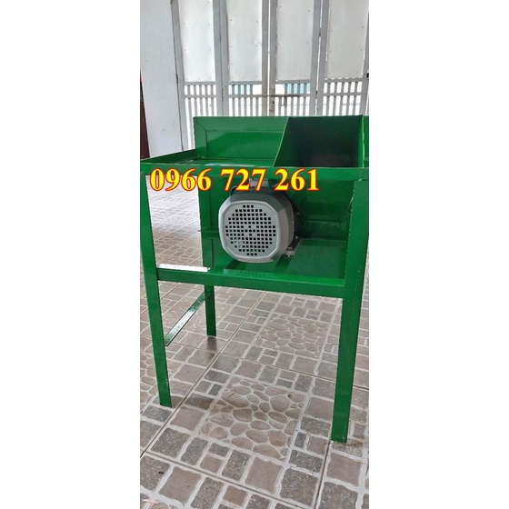 Máy băm cỏ vuông băm cỏ voi, rau bèo các loại công suất 1.5kw