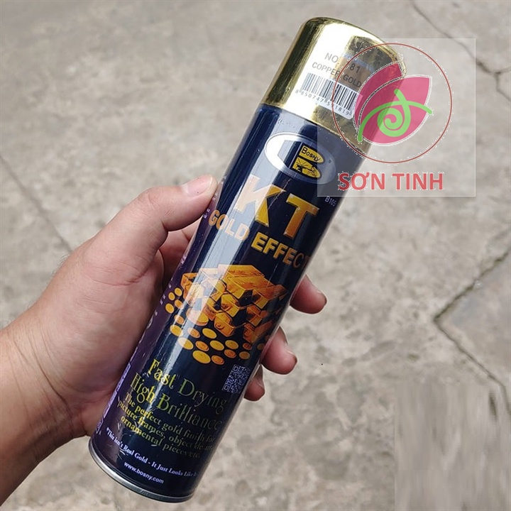 Sơn xịt hiệu ứng xi vàng Bosny Copper Gold No. 181