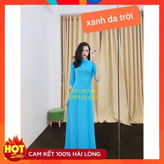 [ Siêu Giảm Giá ] Áo Dài Trơn 2 Tà Nhiều Màu Cao Cấp