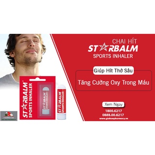 Chai hít starbalm sports inhaler - giúp hít thở sâu tăng cường oxy trong máu
