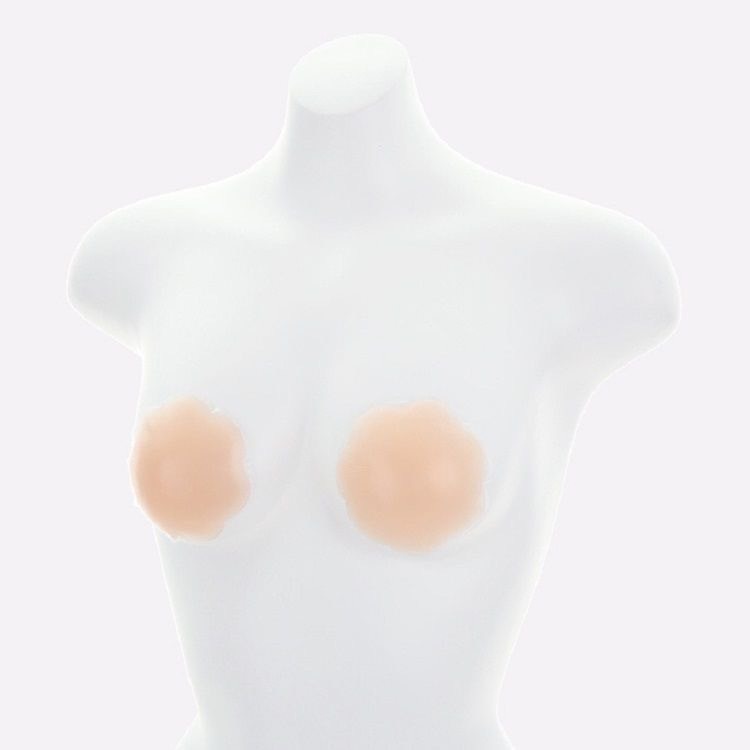 Hộp đỏ 2 miếng dán nhũ hoa silicon siêu dính Faco