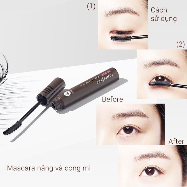 MASCARA DƯỠNG DÀI VÀ CONG MI INNISFREE SUPER LIFTING CURLCARA