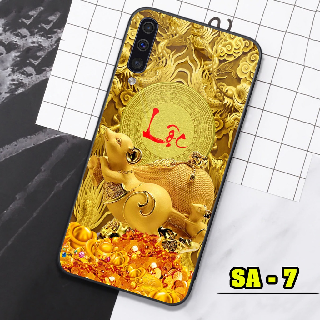 Ốp lưng 12 Con Giáp Tài Lộc cho Samsung A50 - Samsung A50s - Samsung A30s - Samsung A70 trên mặt lưng kính sáng bóng