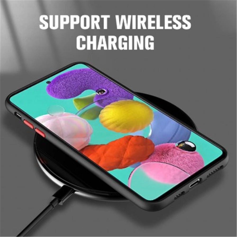 Ốp điện thoại trong suốt mặt nhám chống sốc cho Samsung Galaxy A51 | BigBuy360 - bigbuy360.vn