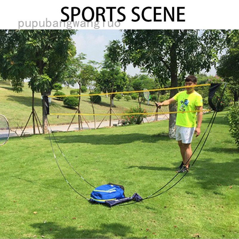 Bộ Lưới Chơi Cầu Lông / Bóng Chuyền / Tennis Kèm Túi Đựng Có Thể Gấp Gọn Tiện Dụng