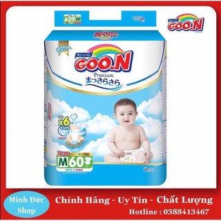 Bỉm Goon Premium Dán (S64/M60/L50/XL56/Quần M58/L46/XL42/XXL36) :
