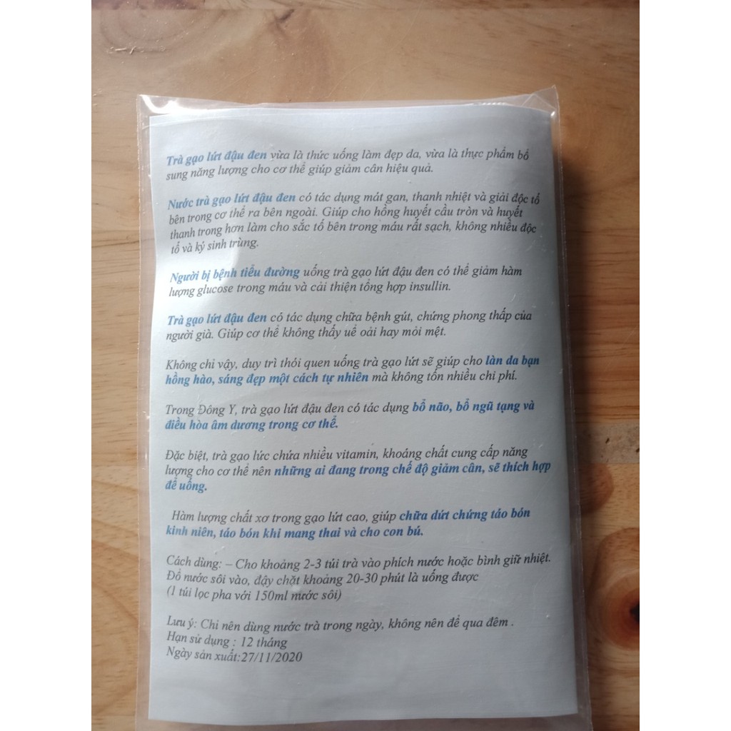 Trà Gạo Lứt Đậu Đen - túi dùng thử- 10 Túi Lọc | BigBuy360 - bigbuy360.vn