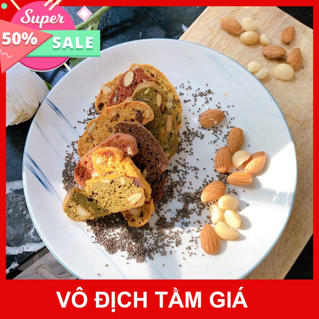 Hot: Ưu Đãi 1kg bánh Biscotti Healthy giá chỉ 350k : Bánh Biscotti Healthy 100% Nguyên Cám dành cho người ăn kiêng giảm 