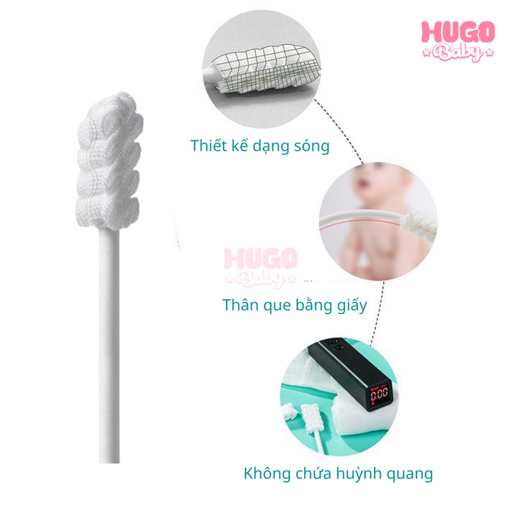 Rơ lưỡi cho bé, tưa lưỡi V-coool hộp 30 que