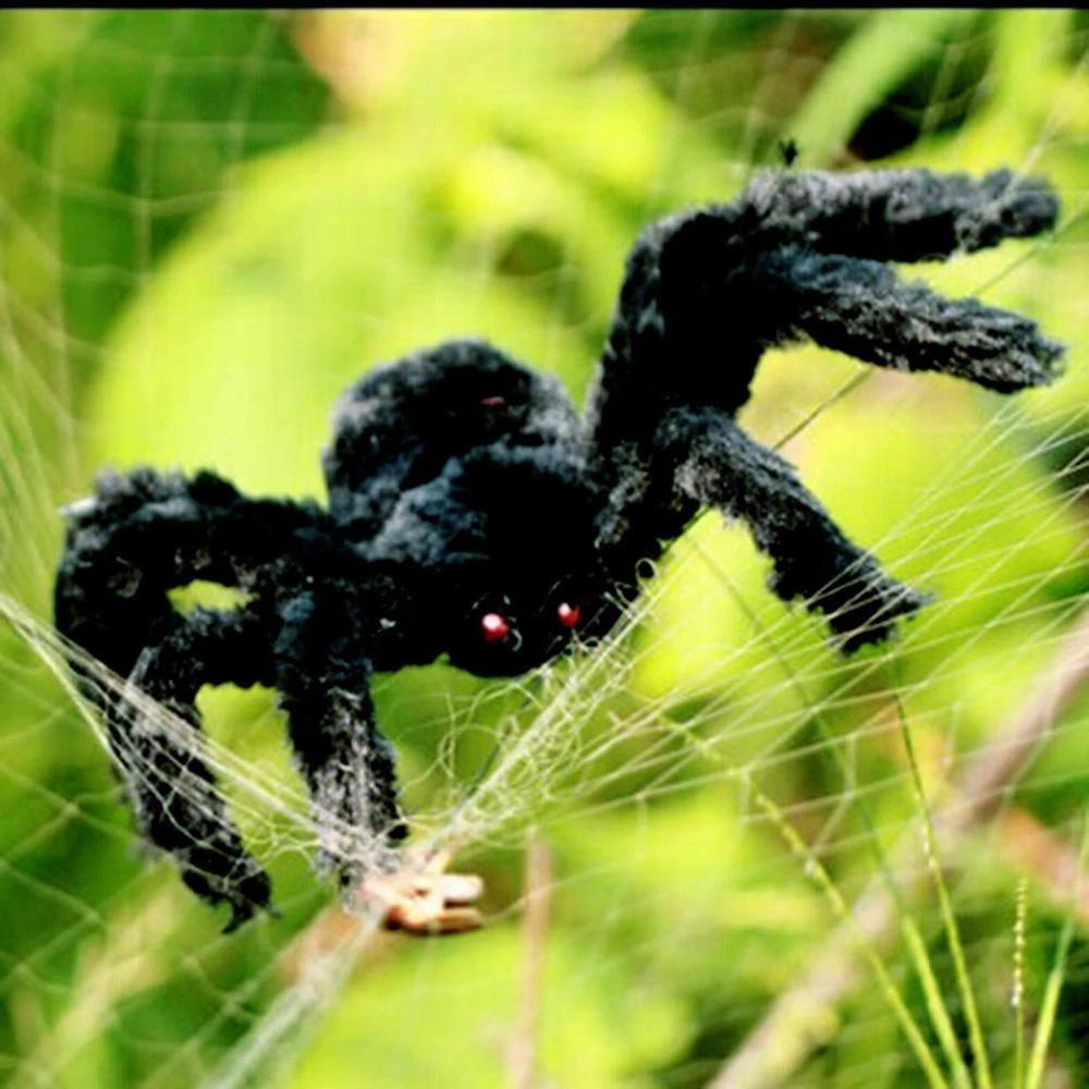 1 Con Nhện Nhồi Bông 30 / 75Cm Màu Đen Và Nhiều Màu Trang Trí halloween