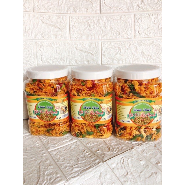 1kg khô gà lá chanh thơm ngon [2 hũ]