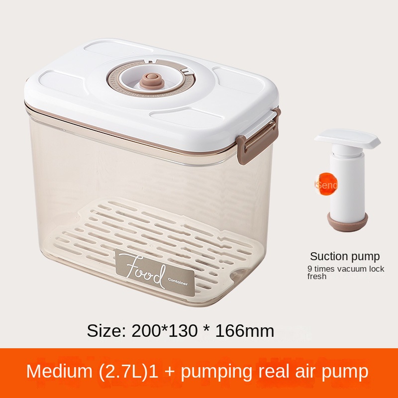 Hộp Đựng Thực Phẩm Hút Chân Không Kín Khí Kích Thước Lớn Dùng Cho Tủ Lạnh Nhà Bếp