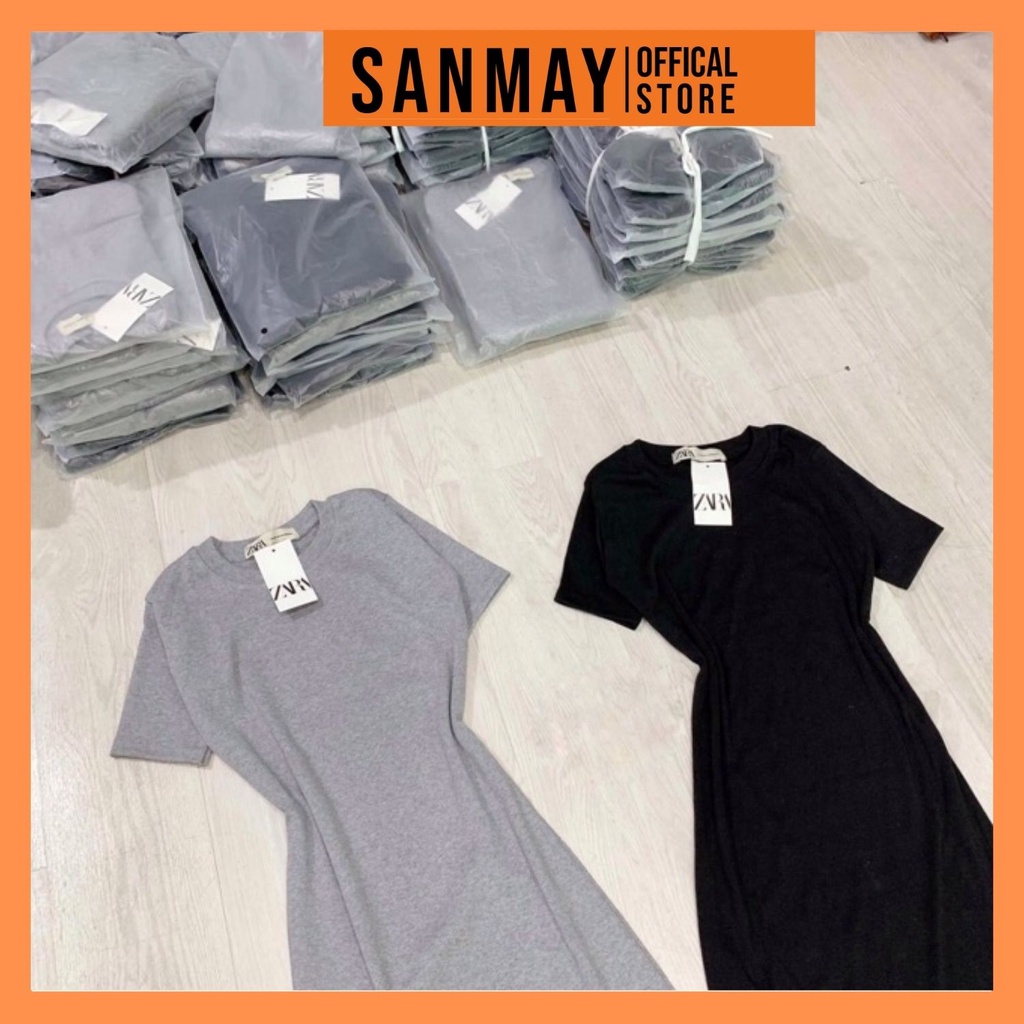 Đầm Body Sexy Nữ SANJOLI Váy Ôm Eo Ngắn Tay Dáng Thiết Kế Xẻ Tà Vải Thun Đen Đi Chơi Dự Tiệc Cưới VD058 | BigBuy360 - bigbuy360.vn