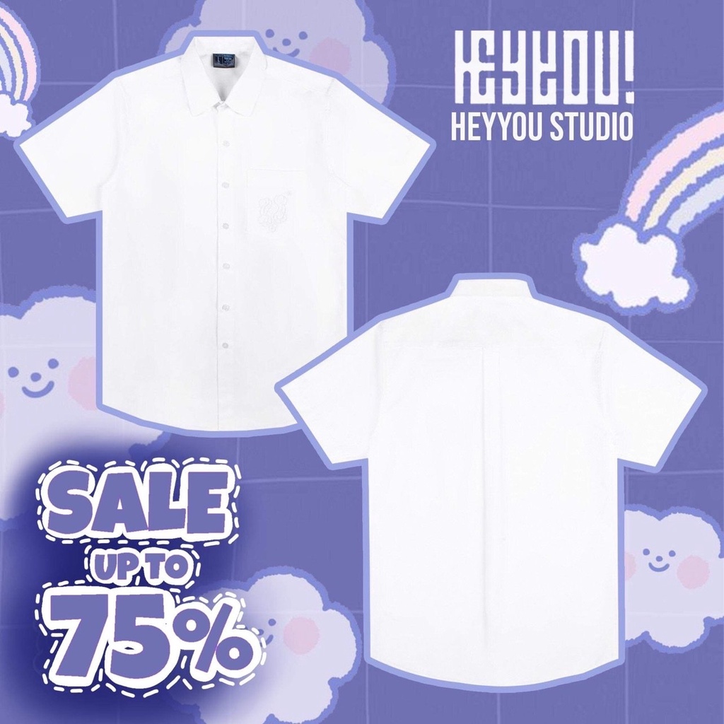 Áo sơ mi HEYYOU BACK TO SCHOOL SHIRT ( SHORT ) | BigBuy360 - bigbuy360.vn