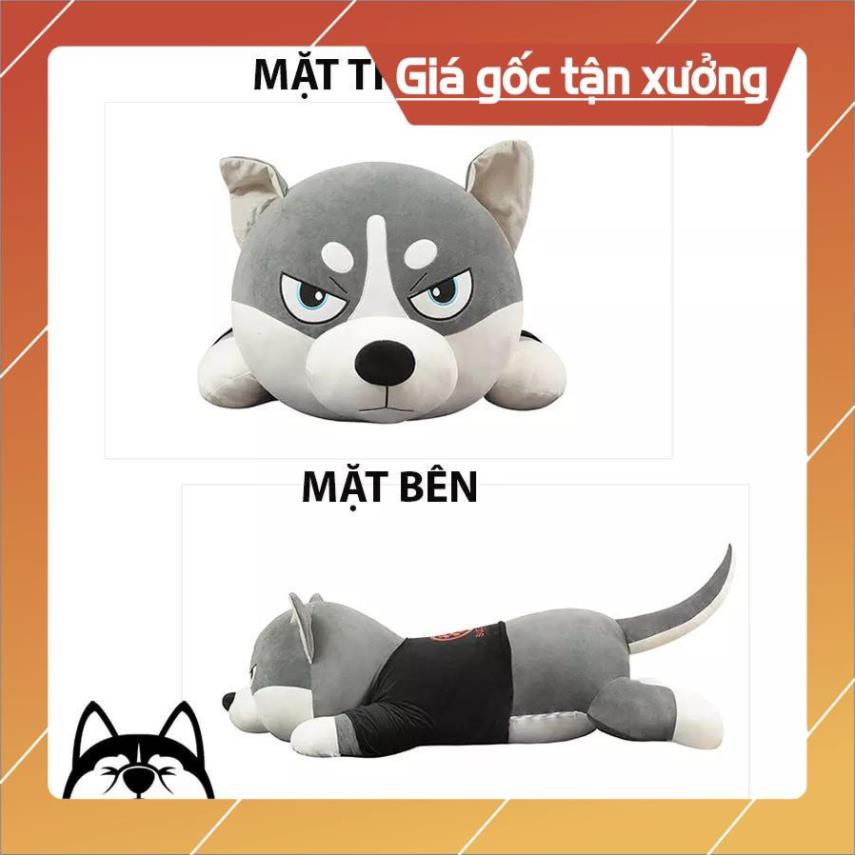 Gấu Bông Chó, Mèo Husky [GIÁ GỐC TẠI XƯỞNG]100% Bông Gòn Cao Cấp - Vải Nhung Cao Cấp Co Dãn 4 Chiều