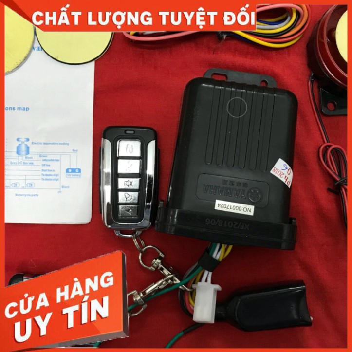 Bộ Khóa Chống Trộm Xe Máy Remote 5 nút chức năng ( Bảo Hành 6 tháng nhé) đề nổ xa từ xa