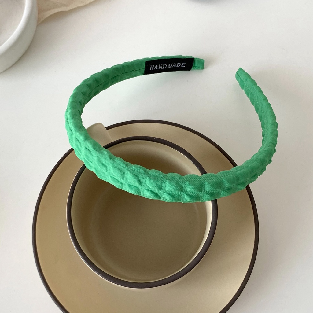 Băng Đô Cài Tóc Họa Tiết Kẻ Ô Màu Sắc Ngọt Ngào Thời Trang Cho Nữ