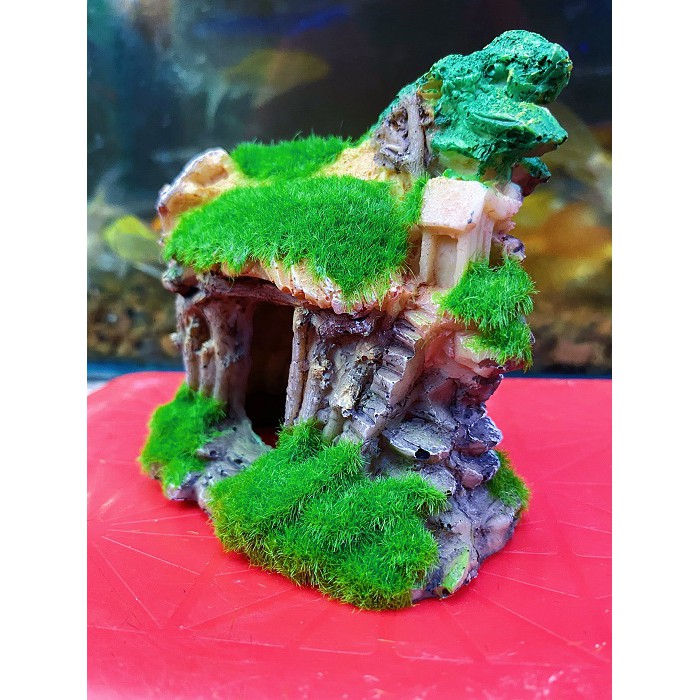 CỔNG CÂY PHỦ RÊU TRANG TRÍ HỒ CÁ NON BỘ 11X7X12CM