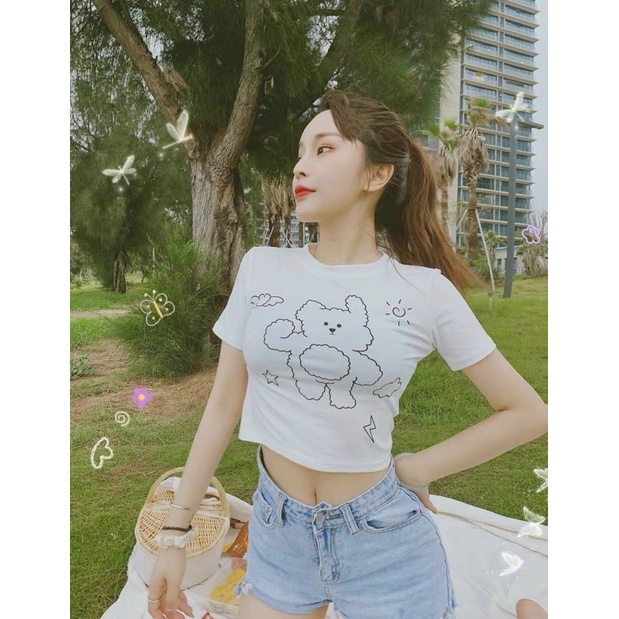 Áo Croptop Gấu