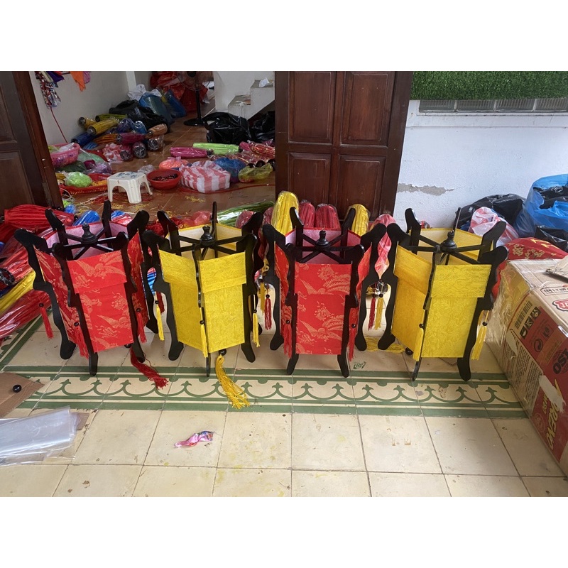 ĐÈN LỒNG TRỤ KHUNG GỖ trang trí  HỘI AN