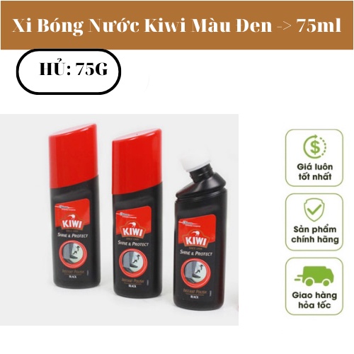 Xi Bóng Nước Kiwi Màu Đen -> 75ml