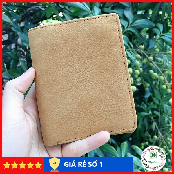 Bóp ví nam da bò thật cao cấp, dáng ví đứng, chất liệu da bò sáp mềm mại - VDN003