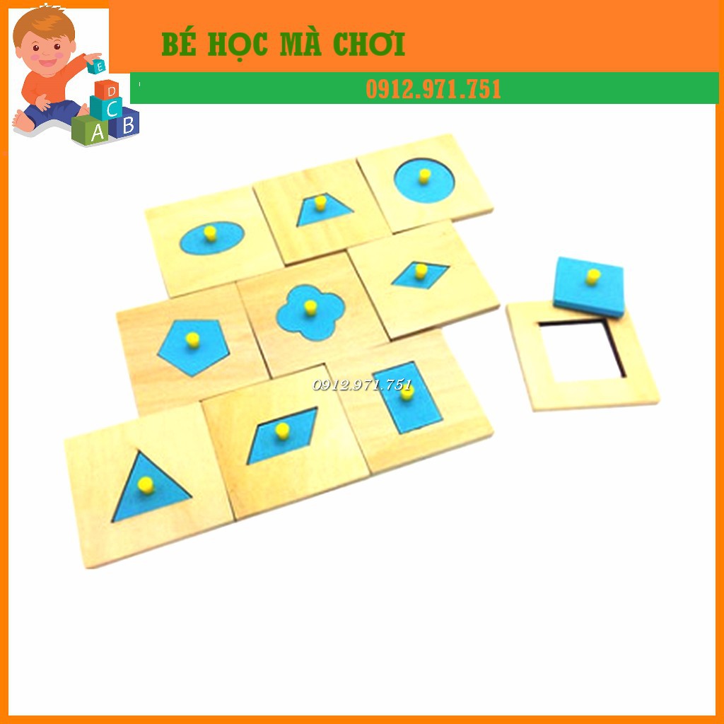 Núm trụ hình hình khối montessori chuẩn| Đồ chơi GDS