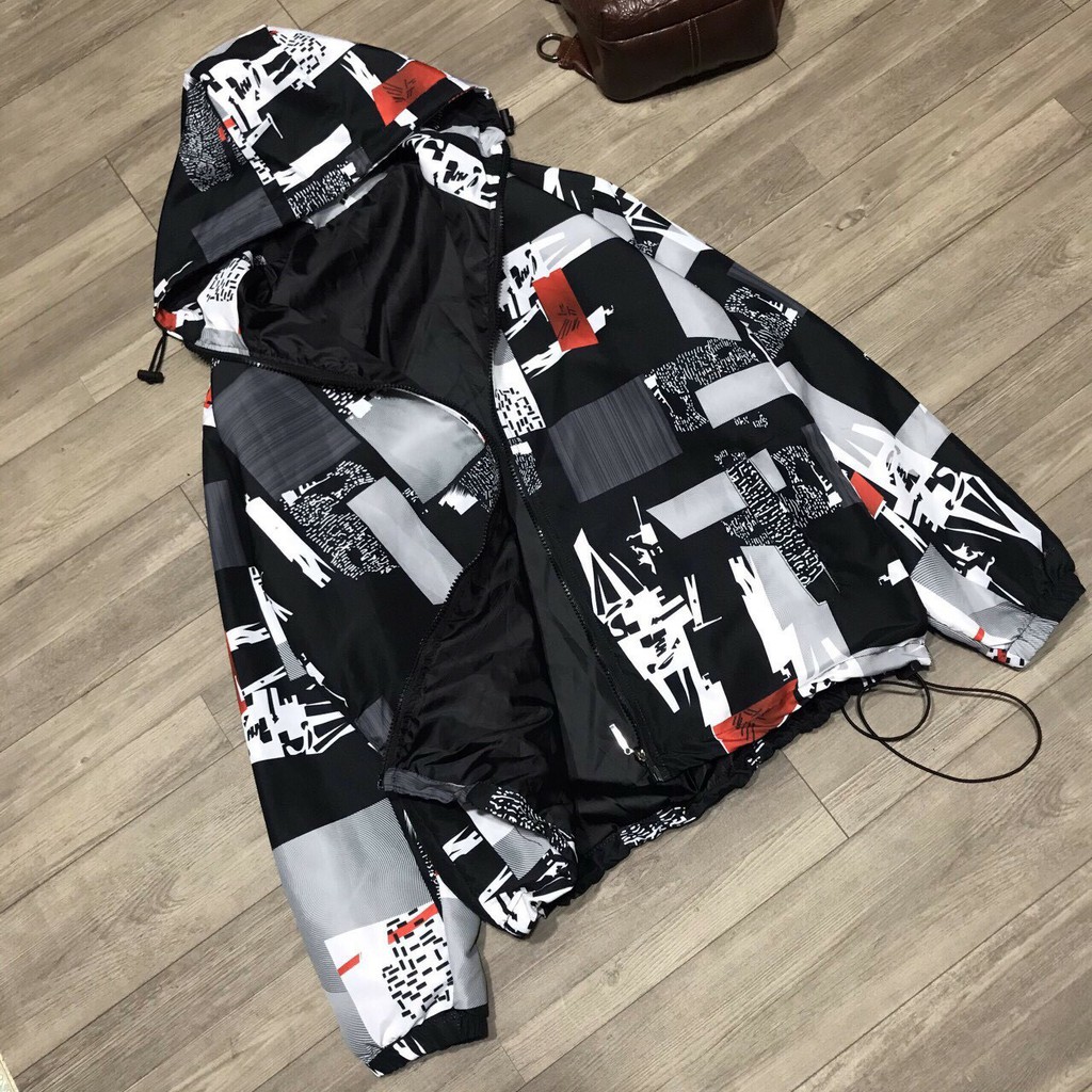 &lt; FREESHIP &gt; Áo khoác dù 3d unisex 2 lớp lót dù vải đẹp hot trent 2020, có túi trong