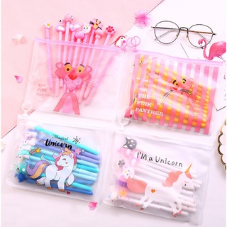 Bộ 10 Chiếc Bút Bi Hàn Quốc Cùng Túi Đựng Siêu Dễ Thương.  Đồ Dùng Văn Phòng Phẩm Cho Bé STPP69NYN1618