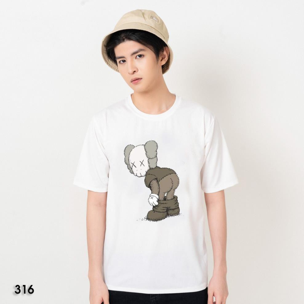 [VN] Áo thun unisex dáng rộng búp bê KAWs 2 màu chất đẹp THT316