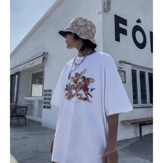 ÁO THUN, ÁO PHÔNG TAY LỠ UNISEX FORM RỘNG OVERSIZE CALL ME BABY M389 KL SHOP HP SHOP HOAIANSHOP