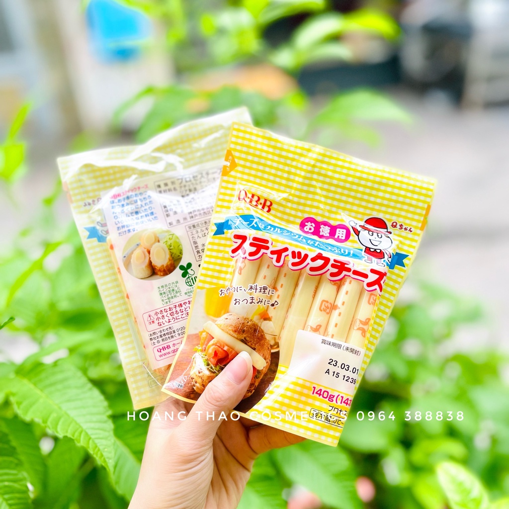 PHÔ MAI QUE QBB NHẬT BẢN 140g (14 Que/Gói) Phù hợp cho bé trên 1 tuổi