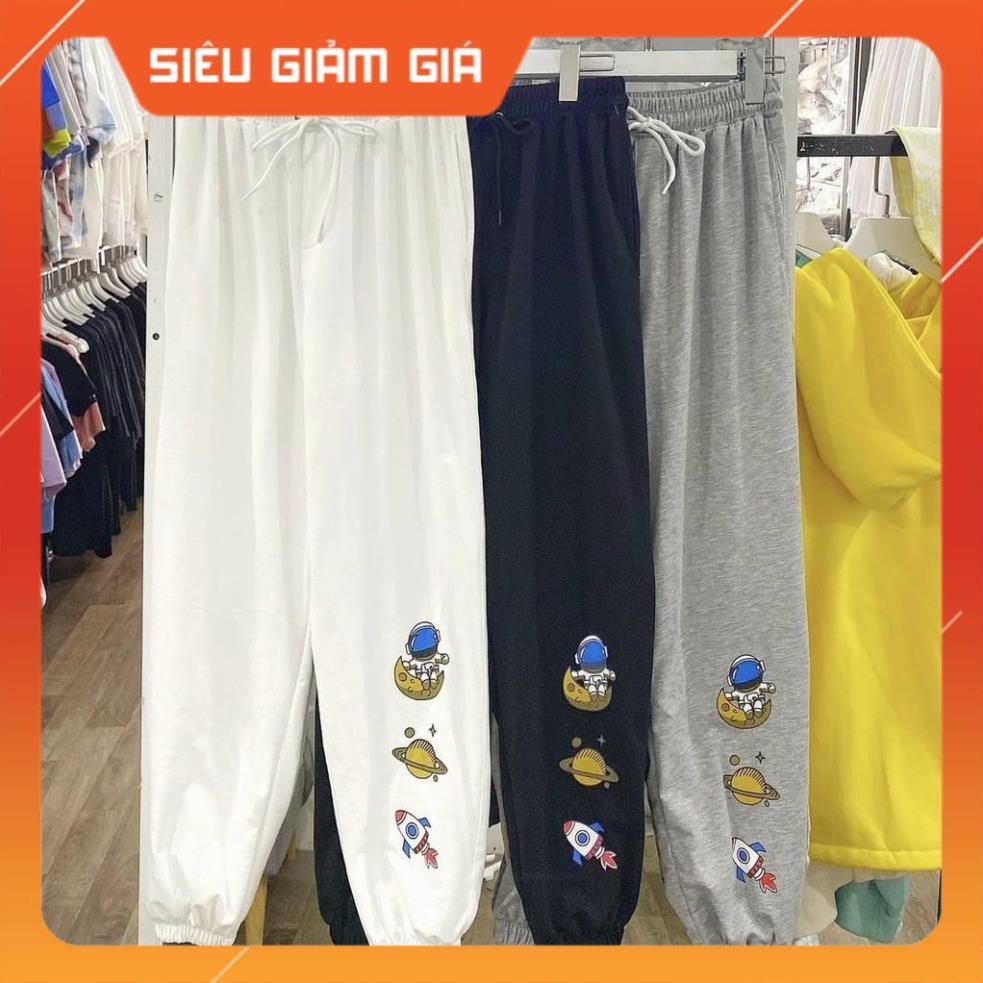 Quần Jogger Ống Suông Chất Nỉ Da Cá Hoạ tiết Gobi Ulzzang Unisex Nam Nữ