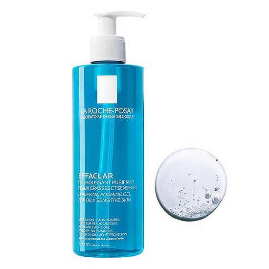 Sữa rửa mặt tạo bọt làm sạch và giảm nhờn cho da dầu nhạy cảm La Roche - Posay Effaclar Purifying Foaming Gel 400ml | BigBuy360 - bigbuy360.vn