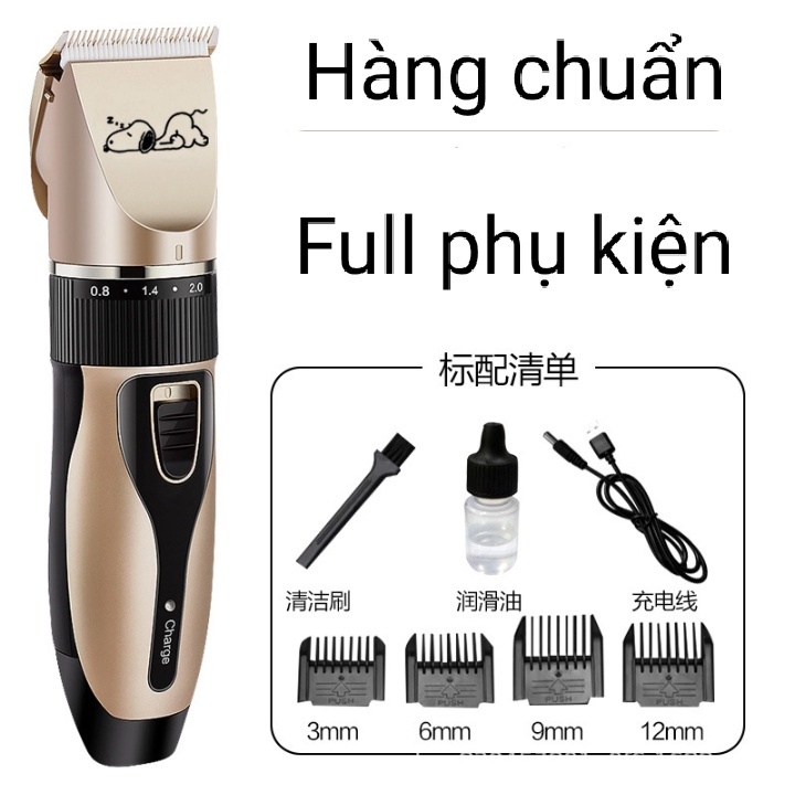 *Hoả tốc* Tông đơ cắt lông chó mèo -Full box phụ kiện, tông đơ tỉa lông thú cưng sạc điện tiết kiệm và tiện dụng