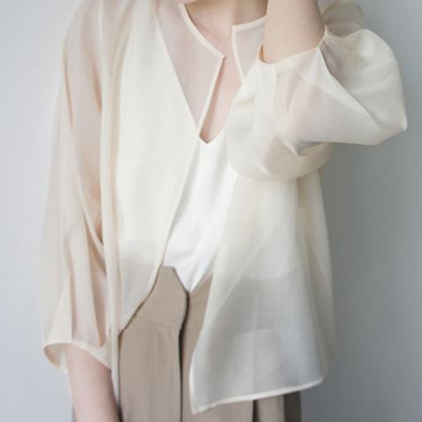 Áo sơ mi chống nắng phong cách cổ điển thời trang mùa hè cho nữ