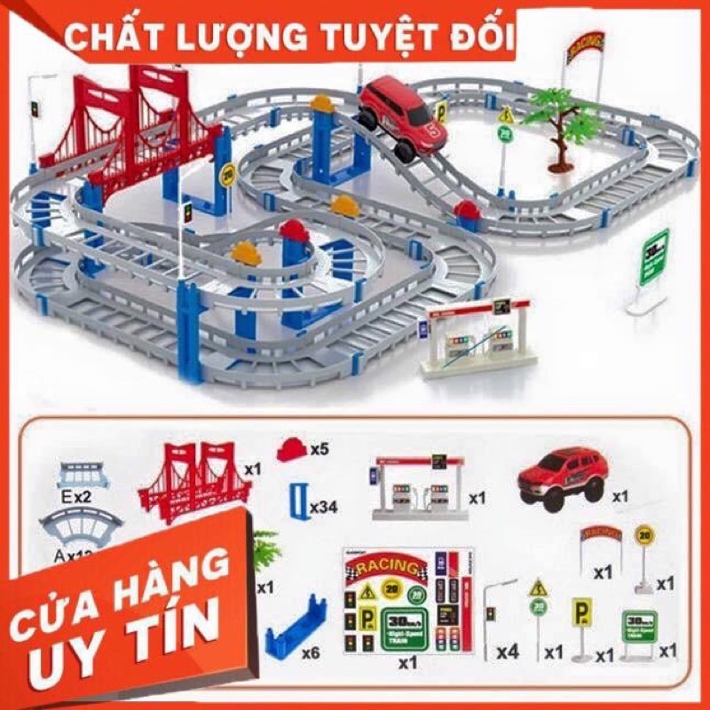 Đồ chơi ô tô chạy trên đường ray Cỡ lớn- Kích thích sự sáng tạo của bé