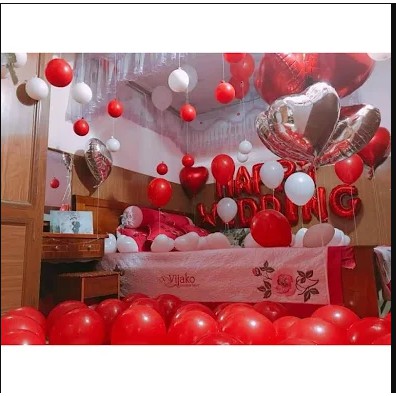 SET TRANG TRÍ PHÒNG CƯỚI PC-0021 ( Tặng kèm bơm tay + băng dính)