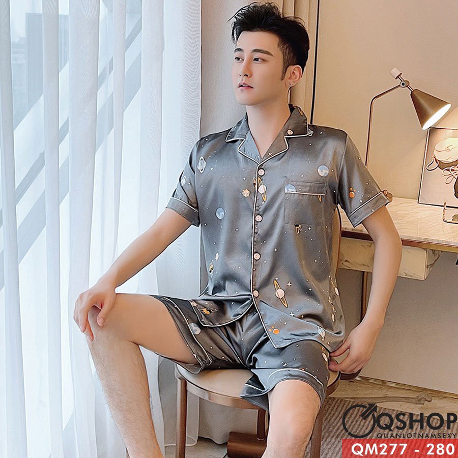 BỘ ĐỒ PIJAMA NAM NGẮN TAY QM286