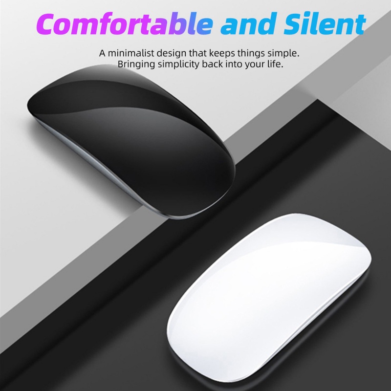Chuột bluetooth HdoorLink không dây siêu mỏng có thể sạc lại thích hợp cho MacBook Air Mac Pro 2.4G