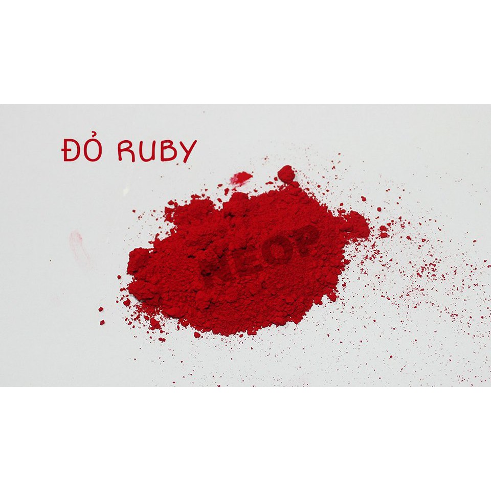 Màu Khoáng Đỏ Ruby Lì 1G - Màu Khoáng Mỹ - Nguyên Liệu Làm Son và Mỹ Phẩm Handmade