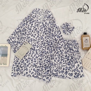 Đồ bộ lụa pijama chất mềm mịn mát.